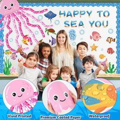 Ocean Bulletin Board Decorations Under The Sea Classroom Summer Fish Cutouts