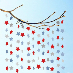 6 Pack Patriotic Star Streamers 4Th Of July American Independence Day (50 Feet)
