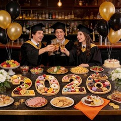 Graduation Number Charcuterie Boards Food Tray Plate Decorations for Parties
