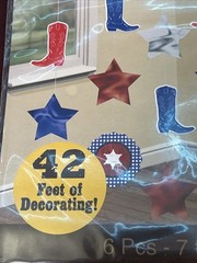 Western Bandana Party Supplies 6 String Decorations New!!!