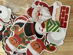 Christmas Hanging Swirls Strings Xmas Party Decoration Ceiling Wall Spiral Santa