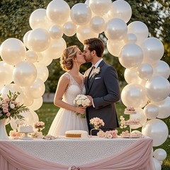 100pcs Pearl White Balloons 12 inch White Latex Party Balloons for Wedding En…