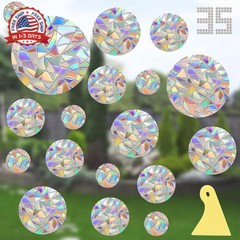 Window Decals for Birds Strikes, DELLAN 35 Anti-Collision Bird Deflectors, Sunca