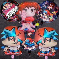 6 friday night funkin balloon party happy birthday supplies decoration theme foi