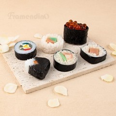 , 6 Pack Artificial Susi Fake Sushi Simulated Onigiri Realistic Food Model Li…