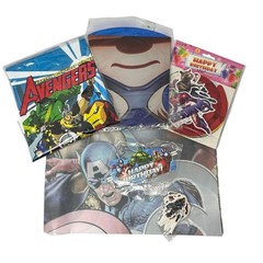 Marvel Avengers Themed 6th Birthday Party Supplies Set Banner Cake Toppers