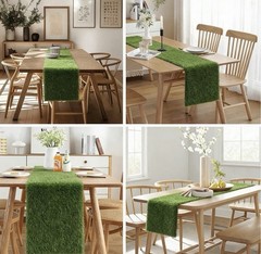 Artificial Grass Table Runner 12×36 Fake Turf Mat Indoor Outdoor Party Decor