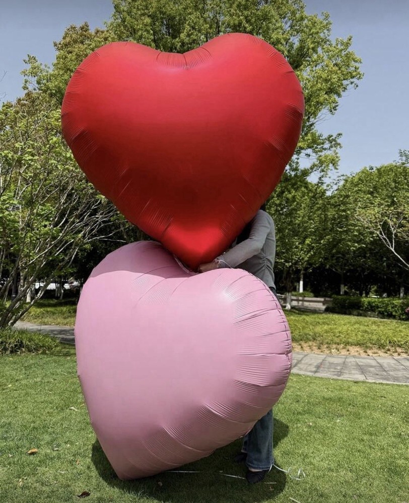 HUGE GIGANTIC 63″ Red Heart Shaped Balloon Valentine’s Day, Birthday, Love Gifts
