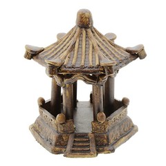 Saim Pavilion Aquarium Decorative Resin Hexagonal Landscape Décor Fish Tank