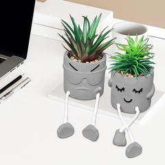 Zerzsy Artificial Succulent Set, Succulents Plants 3 Pcs Set/B, 3 Set/a