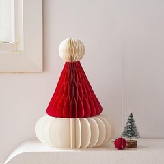 Christmas Honeycomb Santa Hat Funny Novelty Christmas Tree Ornament for Home