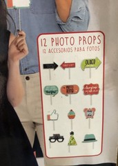 Four Piece With 12 Photo Props Party Scene Setters