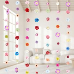 6 PCS Artificial Flower Garlands Hanging Decorations, Floral Hanging Backdrop…