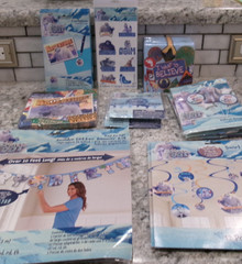 Huge Small Foot Theme Birthday Party Supplies, All Sealed, 29 Items In Lot
