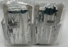 4 Pack Silver Metallic Foil Curtain Backdrop: Tinsel Fringe Curtains Photo Booth