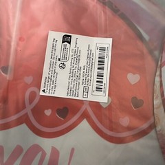Valentine’s Day Balloons 16 Pack Foil Love Heart Cute Bouquet Fun Gift New