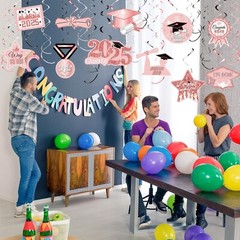 Graduation Decorations 2025, Congrats Grad Banner 8Pcs Class of 2025 Party