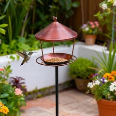 Rustic Iron Bird Bath for Outdoor Wildlife Support and Decorative Appeal