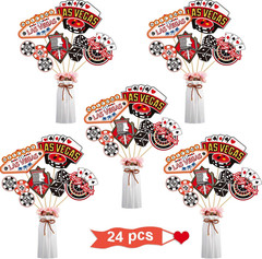 60 Pieces Casino Centerpiece Sticks Decorations Las Vegas Party Table Toppers…