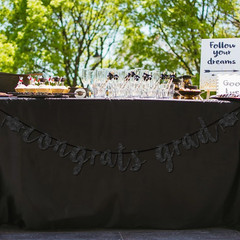 Congratulations Graduation Decorations Class of 2026, Pre-Strung Black Glitter C