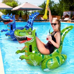 Arrowbash 4 Pcs Inflatable Dinosaur Fight Pool Float Game Set, 2 Players Gian…
