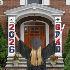 KMUYSL Graduation Decorations Class of 2026, Red & Blue Congrats Grad Banner …