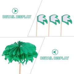 Coconut Palm Tree Cake Picks 50 Pcs Tropical Dessert and Fruit Toppers 3.94 I…