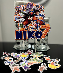 DRAGON BALL Z PERSONALIZED PARTY DECORATION, FAVOR BOXES, TABLE CENTERPIECE, ETC