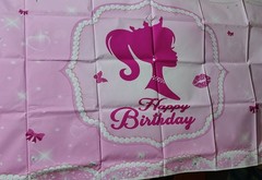 BARBIE PRINCESS Birthday Banner Backdrop (3x5ft.)