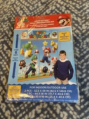 Nintendo Super Mario Bros Scene Setters Wall Decorating Kit for Birthdays NEW