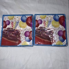 Birthday Party 18pc Bundle – Invitations-￼ Banners-Napkins-Confetti- Bday Badges