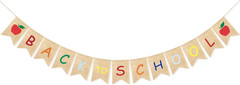 Back to School Decorations Banner First Day of School Decorations | Burlap Back