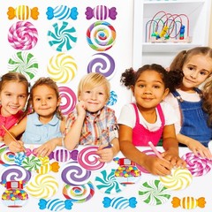 120 PCS Christmas Candy Bulletin Board Cutouts Peppermint Lollipop Decor