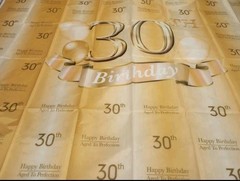 4X6ft Gold 30th Birthday Aged to Perfection Photography Backdrop