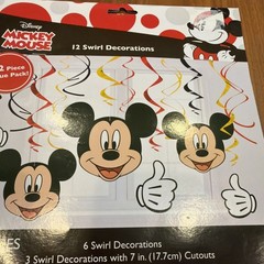 Disney Mickey Mouse Table Decorating Kit 12 Piece Swirl decorations PARTY NEW ✨