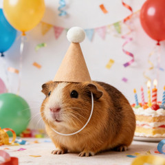 12pcs Mini Party Hats for Stuffed Animals, Brown Mini Hats with Pom Poms for Dol