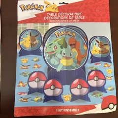 Pokemon Party Decorations Photo Backdrop with Props Table Decorations New