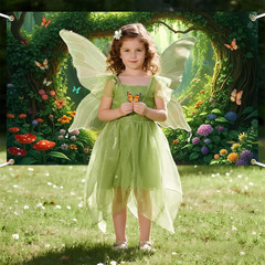 Magical Forest Banner Backdrop Decorations Fairy Tale Forest Party Decor with Bu