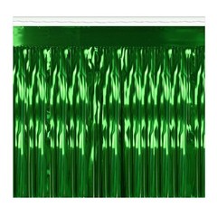 Beistle Green 1-Ply Metallic Fringe Drape – General Occasion | Party Supply