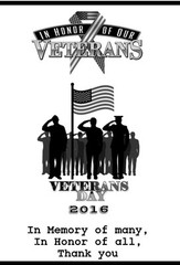 10 Personalized Veterans Day Military Vellum Luminaries Centerpieces Decorations