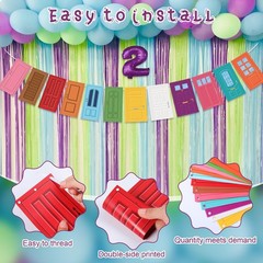 36 Pcs Monster Party Decoration, Monster Theme Banner Garland for Event Party…