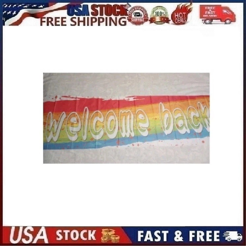 Large 9.8’ x 1.5’ Welcome Back Banner, Homecoming Party Decorations, Back to…