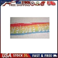 Large 9.8’ x 1.5’ Welcome Back Banner, Homecoming Party Decorations, Back to…