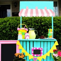 Circus Striped Awning Decorations 2pcs Kids Carnival Party Fun Event Decor New