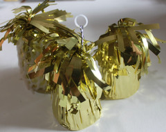 Gold Balloon Weights, Pack of 6Metallic Foil