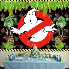 Ghostbusters Party Supplies Birthday Decor Backdrop Banner Vinyl for Kids 7x5ft