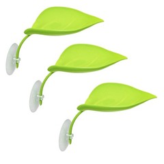 Leaf Shaped Turtle Basking Platforms 3PCS with Suction Cups for Reptile Tanks