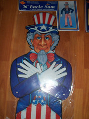 36″ Jointed Uncle Sam Decoration 1995 Beistle Patriotic #55675 NOS