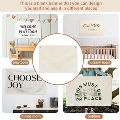 Canvas Banner Hanging Flag Banner for Nursery and Playroom Wall Décor for Kid…