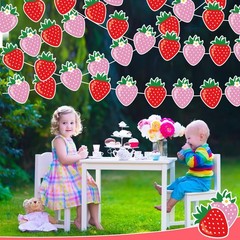 70PCS Strawberry Cutouts Birthday Bulletin Board Decorations Berry Sweet Wall…